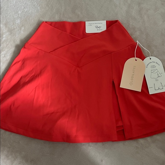 Blogilates Dresses & Skirts - 🩰 Blogilates Crisscross Slit Skort (Coral Orange)